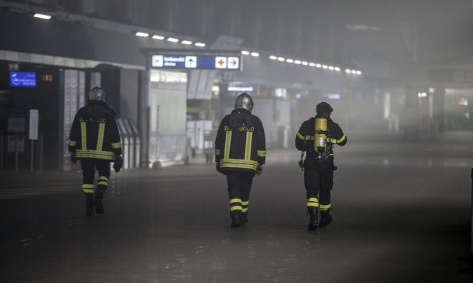 В аэропорту в Риме произошел пожар