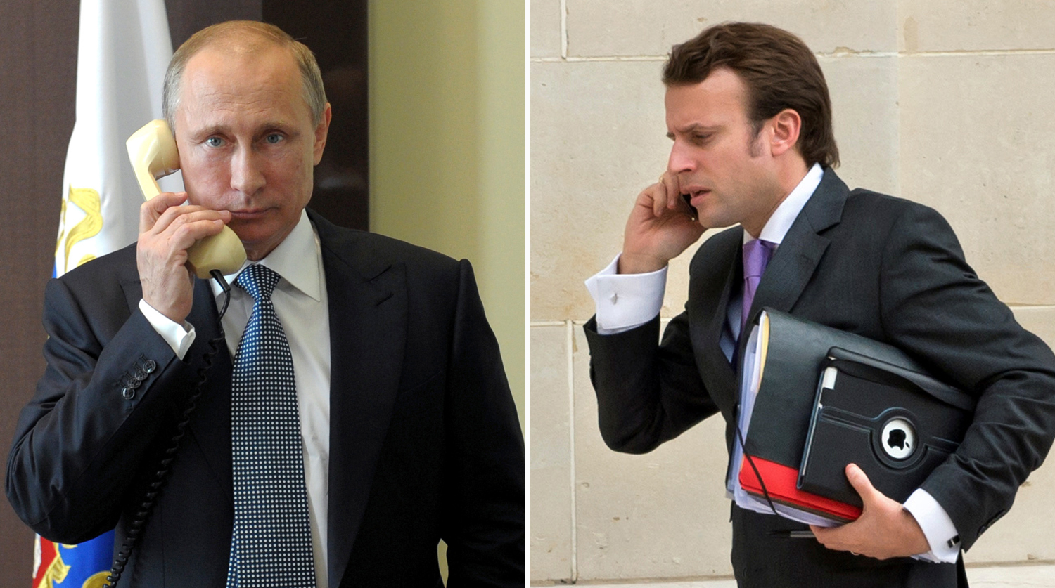 Президенты Франции и России обсудили транзит газа через Украину
