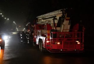 Пожар в общежитии НАУ в Киеве