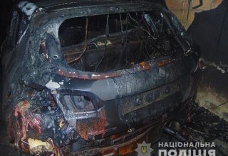 В Киеве сгорел внедорожник Toyota
