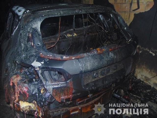 В Киеве сгорел внедорожник Toyota