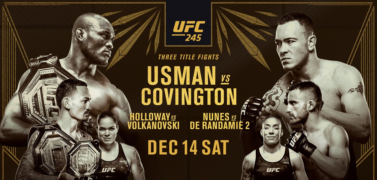 UFC 245. 14 декабря. Три чемпионских пояса на кону