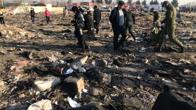 В Иране разбился украинский пассажирский самолёт
