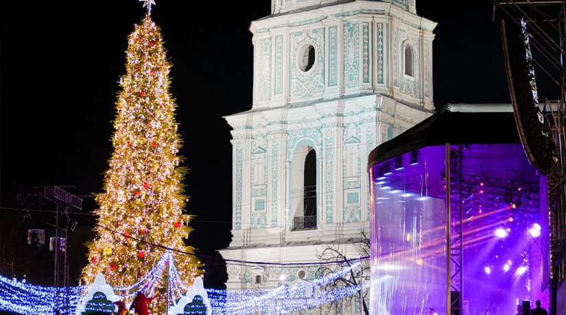 Новогодняя ёлка в Киеве вошла в топ-5 самых красивых ёлок Европы