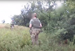В сети появилась видеозапись последнего часа жизни украинского военнослужащего с позывным «Эстонец»