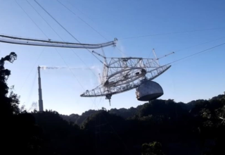 Обрушение телескопа в Пуэрто-Рико: видео