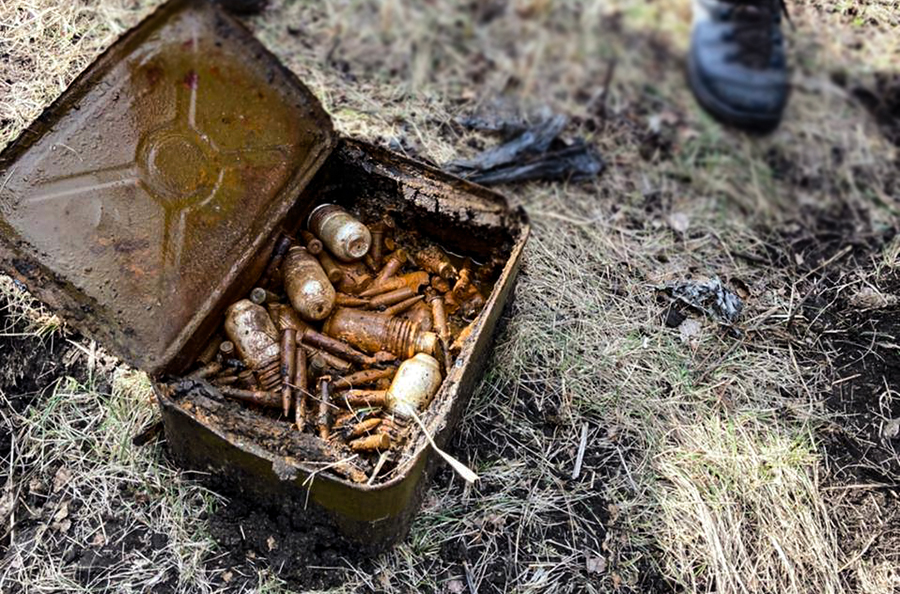 В Луганской области на территории школы нашли тайник с боеприпасами