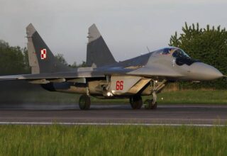 Истребитель  ВВС Польши ошибочно совершил обстрел другого самолёта