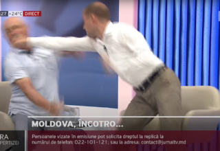 Бывший замглавы МВД Молдовы устроил драку в эфире с экс-советником президента