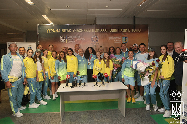 В Киев вернулись все украинские призёры Олимпийских игр в Токио — 2020