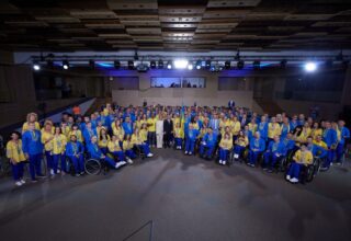 Президент Украины провёл украинских спортсменов на Паралимпийские игры в Токио