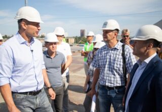 Виталий Кличко проверил, как строят Подольско-Воскресенский мостовой переход и метро на Троещину — КГГА