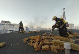 В столице спасатели ГСЧС ликвидировали пожар в бизнес-центре