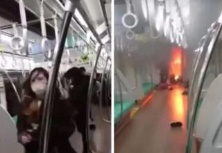 В Токио мужчина ранил ножом 17 пассажиров поезда и попытался поджечь вагон
