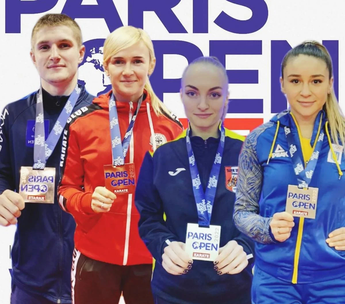 Украина завоевала 4 медали на турнире по карате в Париже