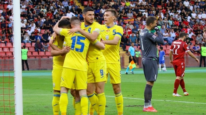 Футбол: Украина разгромила Армению со счётом 5:0