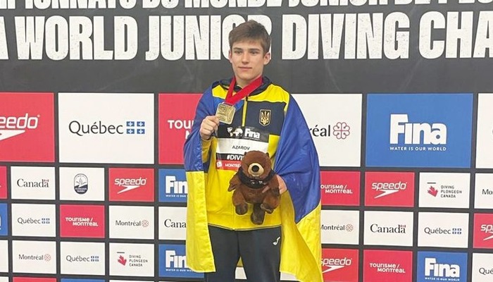 Украинец выиграл «золото» на юниорском чемпионате мира по прыжкам в воду