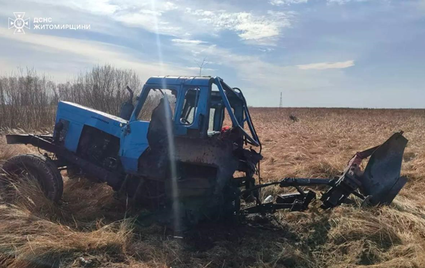 На взрывоопасном предмете подорвался трактор лесников