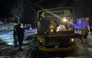 В Киеве взорвался пассажирский автобус