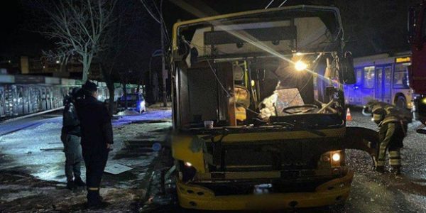 В Киеве взорвался пассажирский автобус