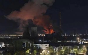 В Бухаресте на электростанции произошёл взрыв и крупный пожар