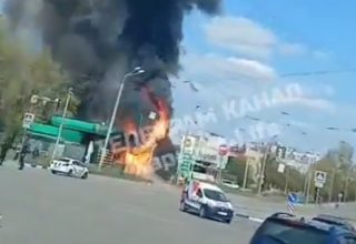 РФ безпілотниками завдає ударів по АЗС у різних районах Харкова