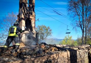 У Закарпатській області спалахнула пожежа на курортному комплексі Красія