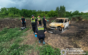 Под Винницей обнаружен сгоревший автомобиль с телом внутри