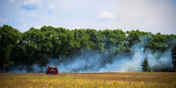 Спасатели полностью потушили возгорание в Чернобыльской зоне
