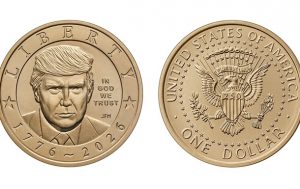 В США начнётся чеканка золотых монет с портретом Трампа