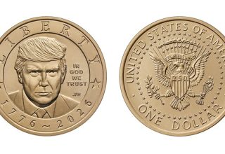 В США начнётся чеканка золотых монет с портретом Трампа